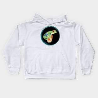 Artwork of a Red-Eyed Treefrog II Kids Hoodie